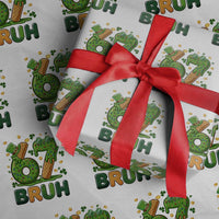 67 St Patricks Day Wrapping Paper Roll Funny Six Seven Bruh Meme