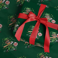 67 St Patricks Day Wrapping Paper Roll Funny Six Seven Leprechaun Playing Baseball Meme