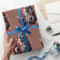 67 Terrifier Santa Horror Christmas Wrapping Paper Roll Funny Six Seven Meme Holiday Movie - Wonder Print Shop
