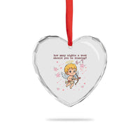 67 Valentine Meme Heart Crystal Glass Ornament Funny Six Seven Cupid Saying - Wonder Print Shop