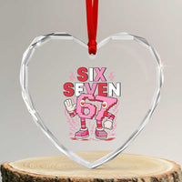67 Valentines Heart Crystal Glass Ornament Funny Six Seven Brainrot Meme