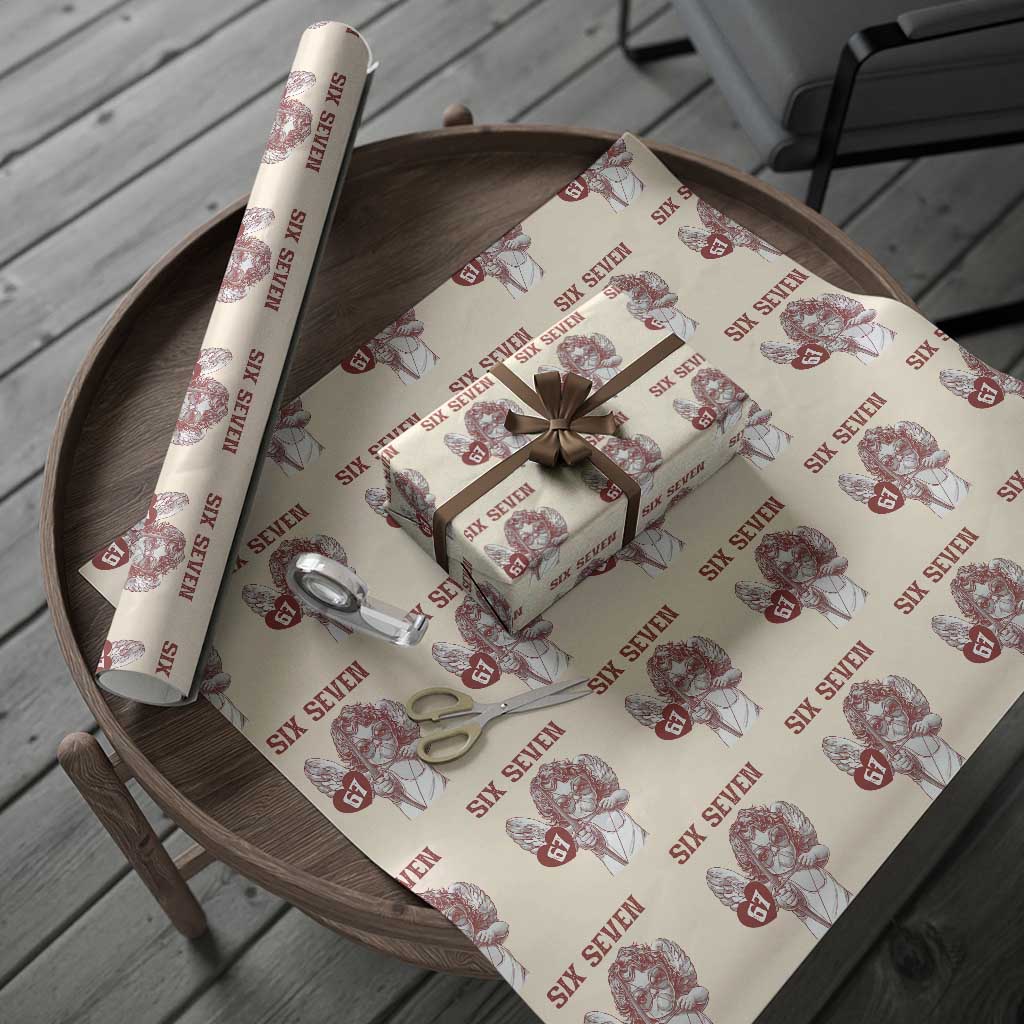 67 Valetines Meme Wrapping Paper Roll Funny Six Seven Valentines Day Heart - Wonder Print Shop