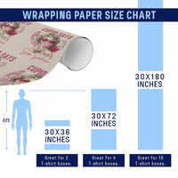 67 Valetines Wrapping Paper Roll Funny Cupid Says Six Seven - Wonder Print Shop