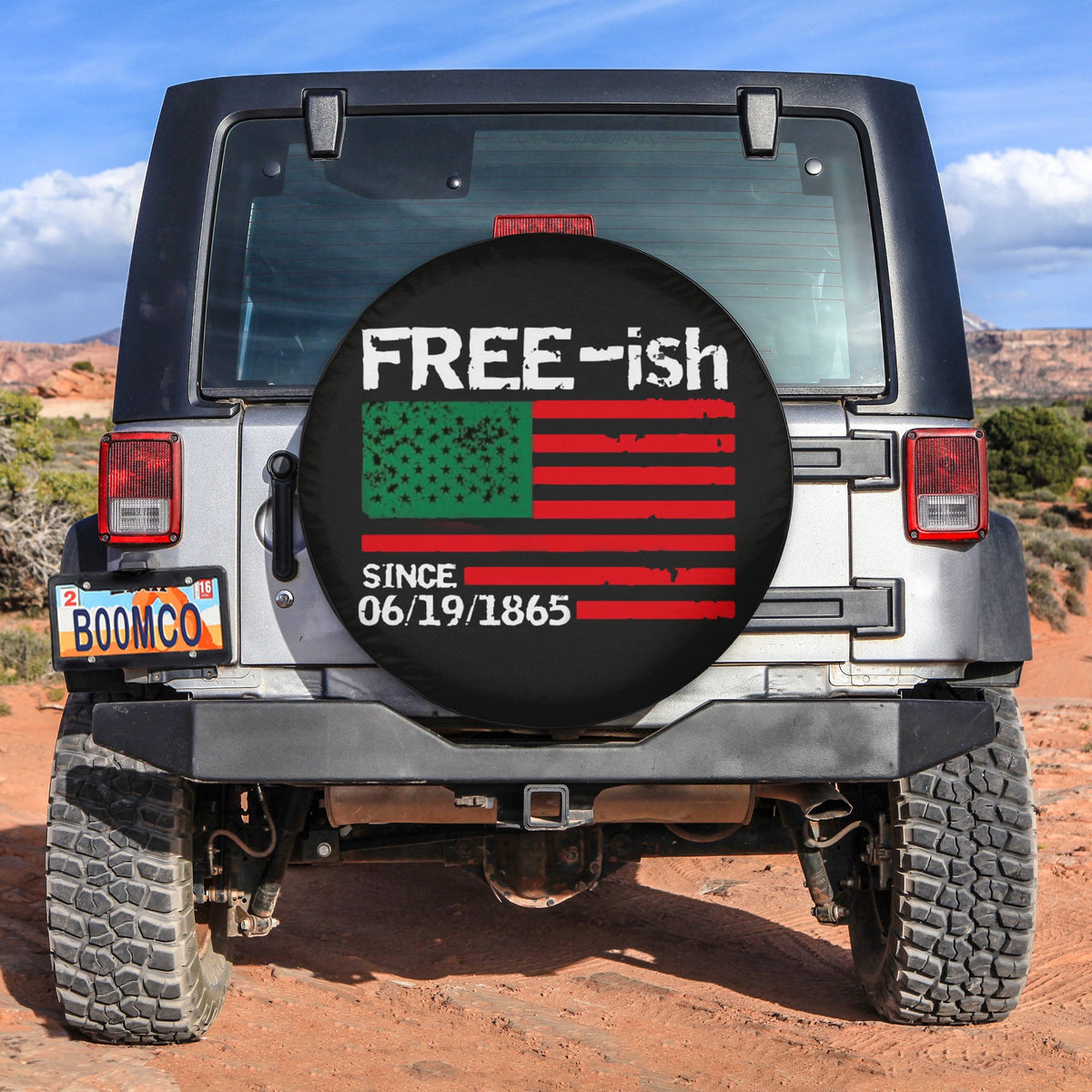 African Tire Covers - Juneteenth Spare Tire Cover Free-ish Since 06/19/1865 NO.69 LT8 - Wonder Print Shop