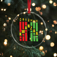 7 Principles Of Kwanzaa African American Crystal Glass Ornament TS09
