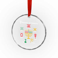 7 Principles Of Kwanzaa African American Xmas Crystal Glass Ornament TS09
