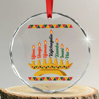 7 Principles Of Kwanzaa Crystal Glass Ornament Festival Of Lights African Heritage Gift - Wonder Print Shop