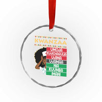 7 Principles Of Kwanzaa Crystal Glass Ornament Nurse Pride African American Heritage Gift - Wonder Print Shop