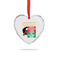 7 Principles Of Kwanzaa Heart Crystal Glass Ornament Nurse Pride African American Heritage Gift - Wonder Print Shop
