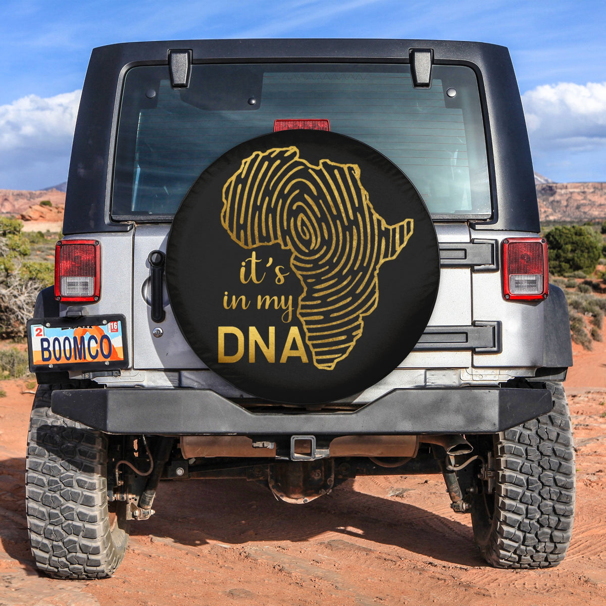 African Tire Covers - Juneteenth Spare Tire Cover It's In My DNA Africa Map NO.70 LT8 - Wonder Print Shop