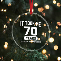 70th Birthday Crystal Glass Ornament To Create This Masterpiece 70 Year Old Gift