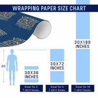 70th Birthday Gift For Men Wrapping Paper Roll Retro Camo 1956 Weird Being The Same Age As Old People