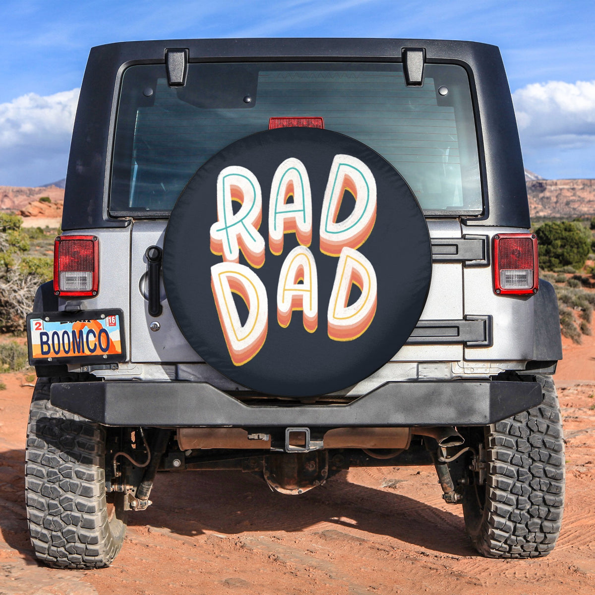 Father's Day Tire Covers - Rad Dad Spare Tire Cover NO.72 LT8 - Wonder Print Shop