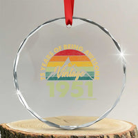75th Birthday Crystal Glass Ornament Vintage 1951 Limited Edition 75 Year Old Gift