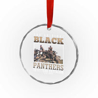 761st Tank Battalion Tribute Crystal Glass Ornament Black Panthers WW2 Heroes TS02