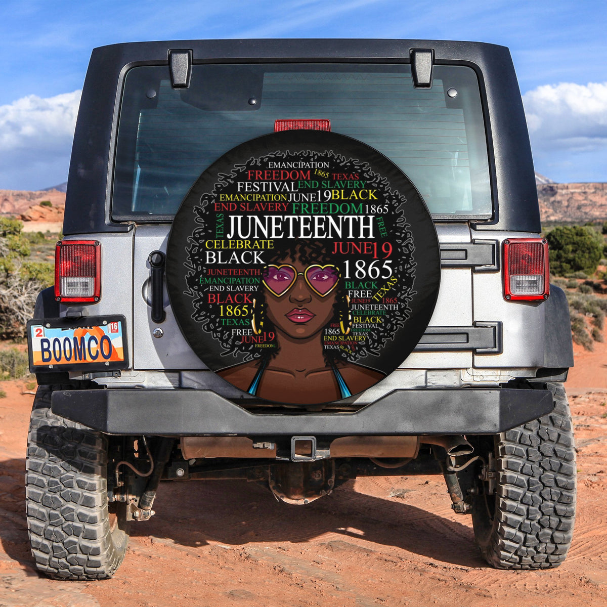 African Tire Covers - Juneteenth Spare Tire Cover Afro Black Woman Version NO.78 LT8 - Wonder Print Shop