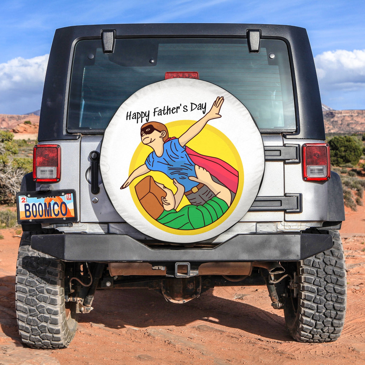 Father's Day Tire Covers - Father And Son Happy Father's Day Spare Tire Cover NO.78 LT8 - Wonder Print Shop
