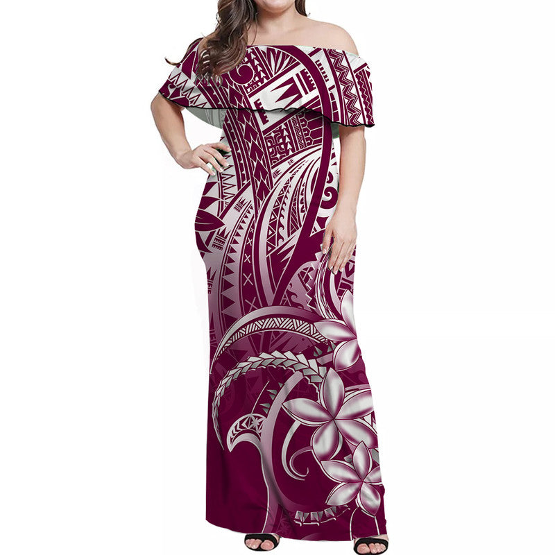 polynesian-pride-off-shoulder-long-dress-polynesia-tribal-royal-pink