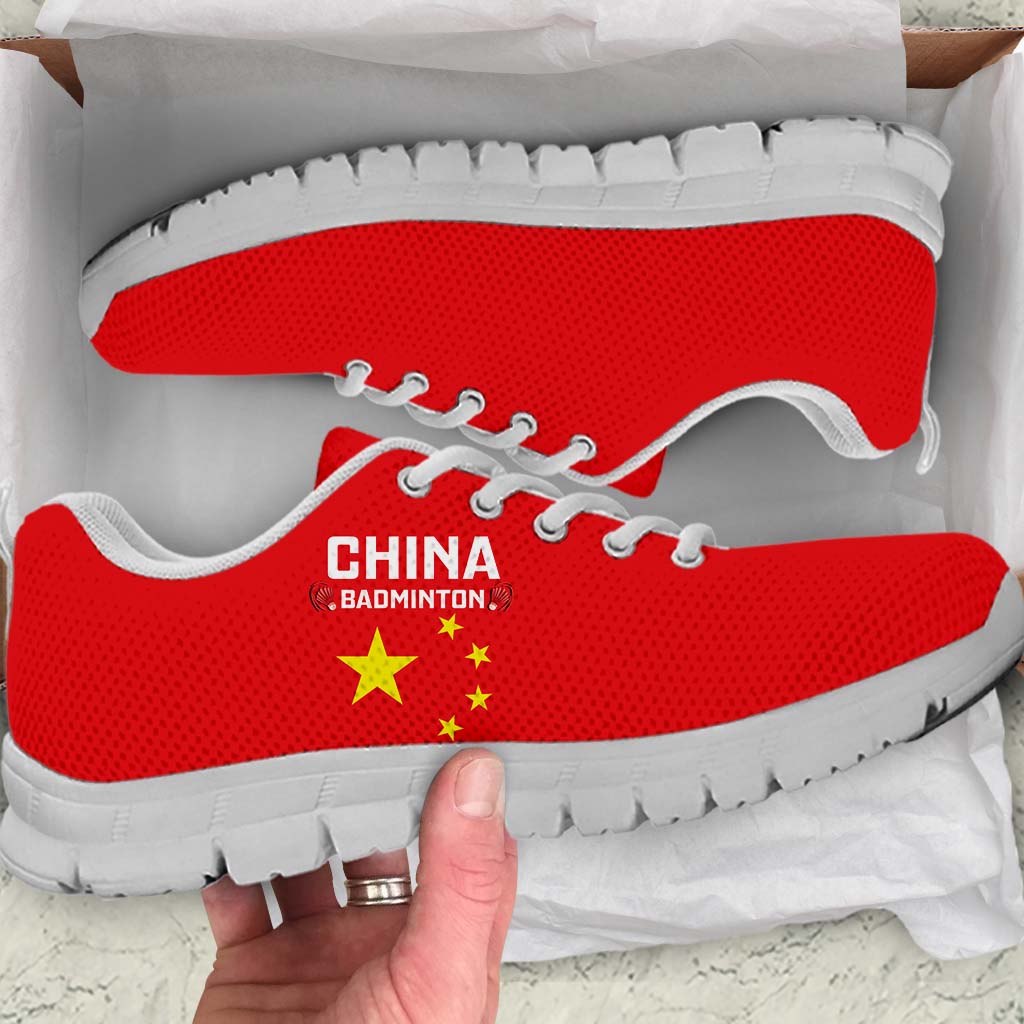 Personalised China Badminton Sneakers 2024 Chinese Dragon Version - Wonder Print Shop