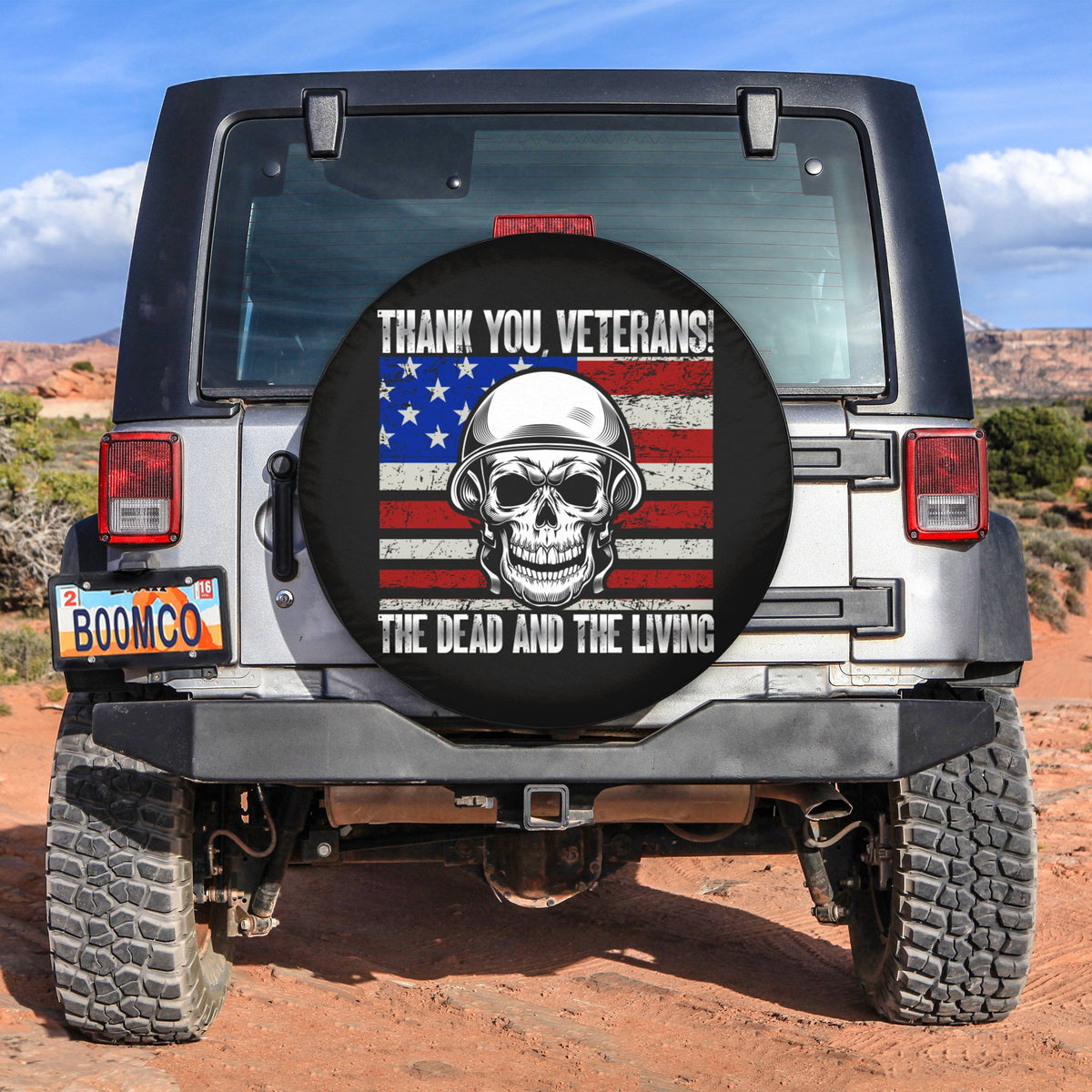 4th Of July Tire Covers - US Independence Day Thank You Veterans The Dead And The Living Spare Tire Cover NO.60 LT8 - Wonder Print Shop