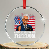 8 Ball 2 Million Dollars And Freedom Crystal Glass Ornament Billy Meme Baby 4th of July