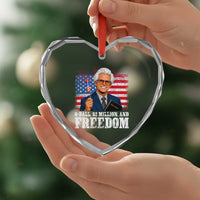 8 Ball 2 Million Dollars And Freedom Heart Crystal Glass Ornament Billy Meme Baby 4th of July