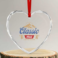 80th Birthday Beer Classic 1946 Limited Edition Heart Crystal Glass Ornament Funny Gifts for 80 Year Olds