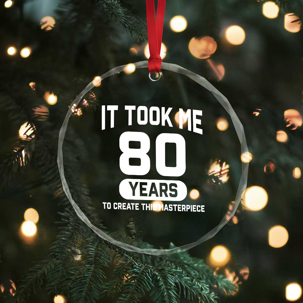 80th Birthday Crystal Glass Ornament To Create This Masterpiece 80 Year Old Gift