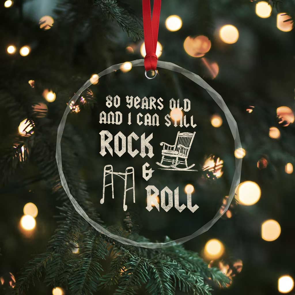 80th Birthday Gift For Men Crystal Glass Ornament Funny Man Saying Gag Gift 80 Years Old Birthday