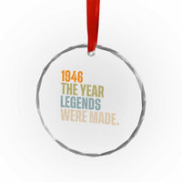 80th Birthday Gift For Men Crystal Glass Ornament Vintage 1946 80 Years Old Birthday