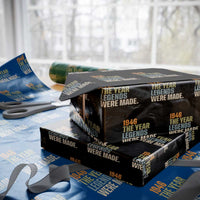 80th Birthday Gift For Men Wrapping Paper Roll Vintage 1946 80 Years Old Birthday