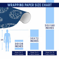 80th Birthday Golf Wrapping Paper Roll Vintage 1946 Eight Tee And Still On Par Golf Lover Gift