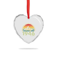 80th Birthday Heart Crystal Glass Ornament Vintage 1946 Weird Being the Same Age as Old People 80 Year Old Gift