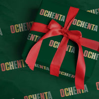 80th Birthday Ochenta Wrapping Paper Roll Spanish Mexican 80 Years Old Bday