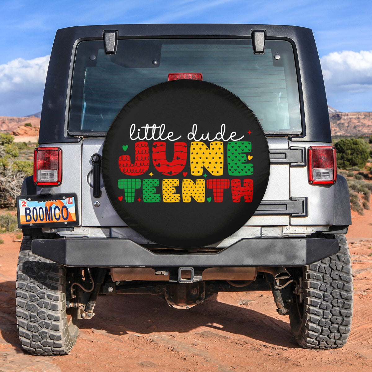 African Tire Covers - Juneteenth Spare Tire Cover Little Dude Juneteenth NO.82 LT8 - Wonder Print Shop