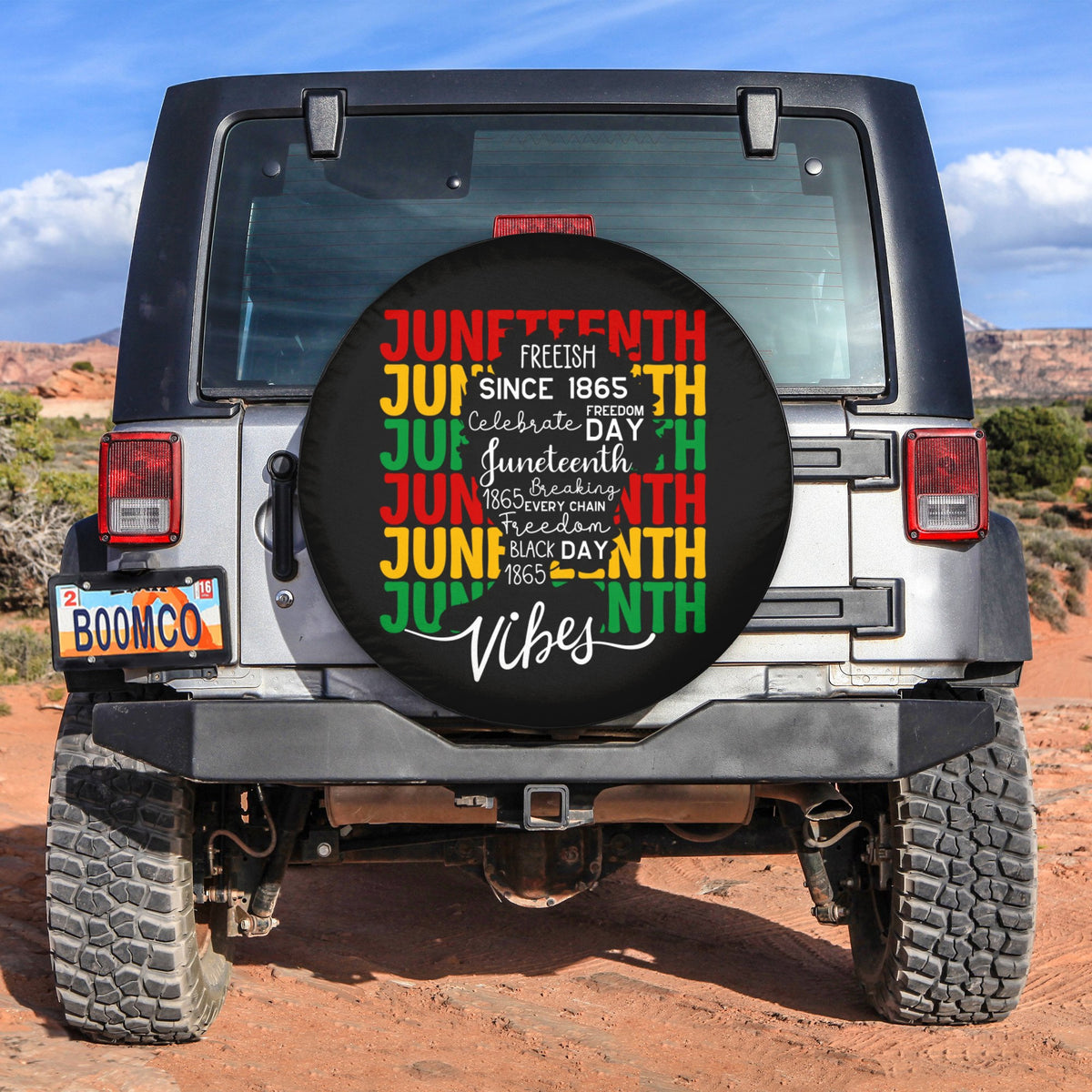 African Tire Covers - Juneteenth Spare Tire Cover Juneteenth Free-ish Vibes NO.83 LT8 - Wonder Print Shop