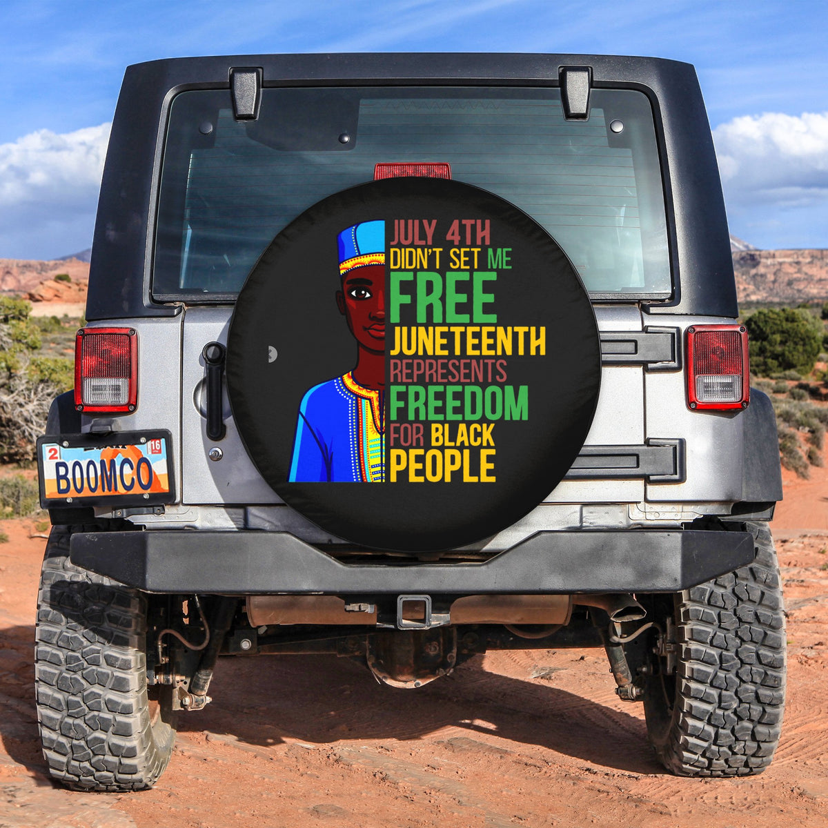 African Tire Covers - Juneteenth Spare Tire Cover July 4th Didn't Set Me Free Juneteenth Represents Freedom For Black People NO.84 LT8 - Wonder Print Shop