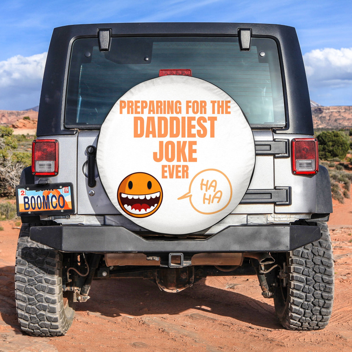 Father's Day Tire Covers - Preparing For The Daddiest Joke Ever Spare Tire Cover NO.84 - White LT8 - Wonder Print Shop