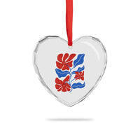 86 47 Boho Floral Matisse Heart Crystal Glass Ornament No Kings Oligarchy FDT Political Protest