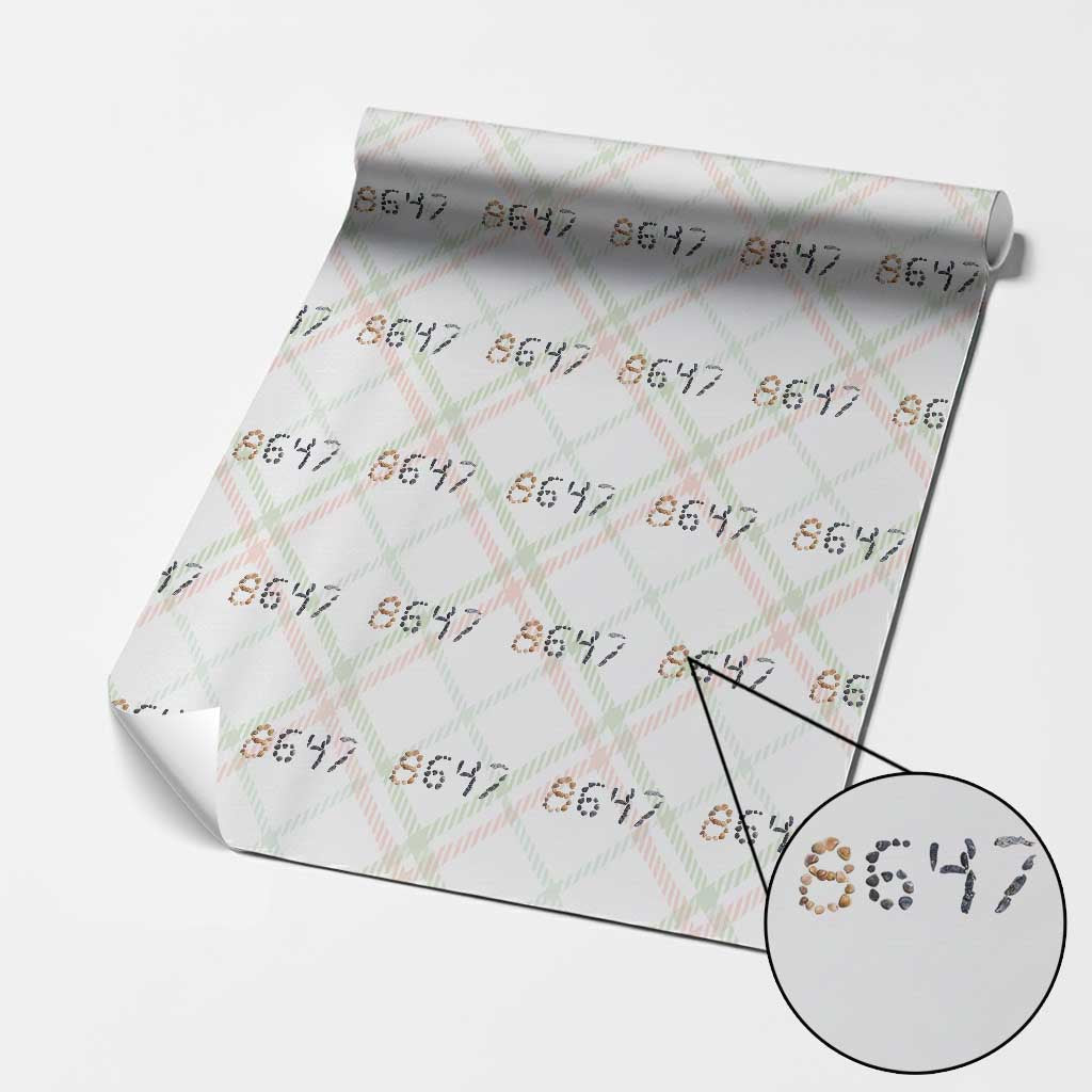 86 47 Seashell Graphic Subtle Summer Coastal Wrapping Paper Roll Viral 2026 Beach Walk Political Satire