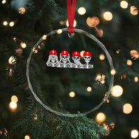 86 47 Subtle Anti FDT Crystal Glass Ornament Funny Skeleton Wearing Hat Sarcastic Political