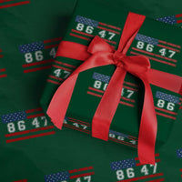 86 47 Wrapping Paper Roll Impeach 47th President US Flag 8647 - Wonder Print Shop