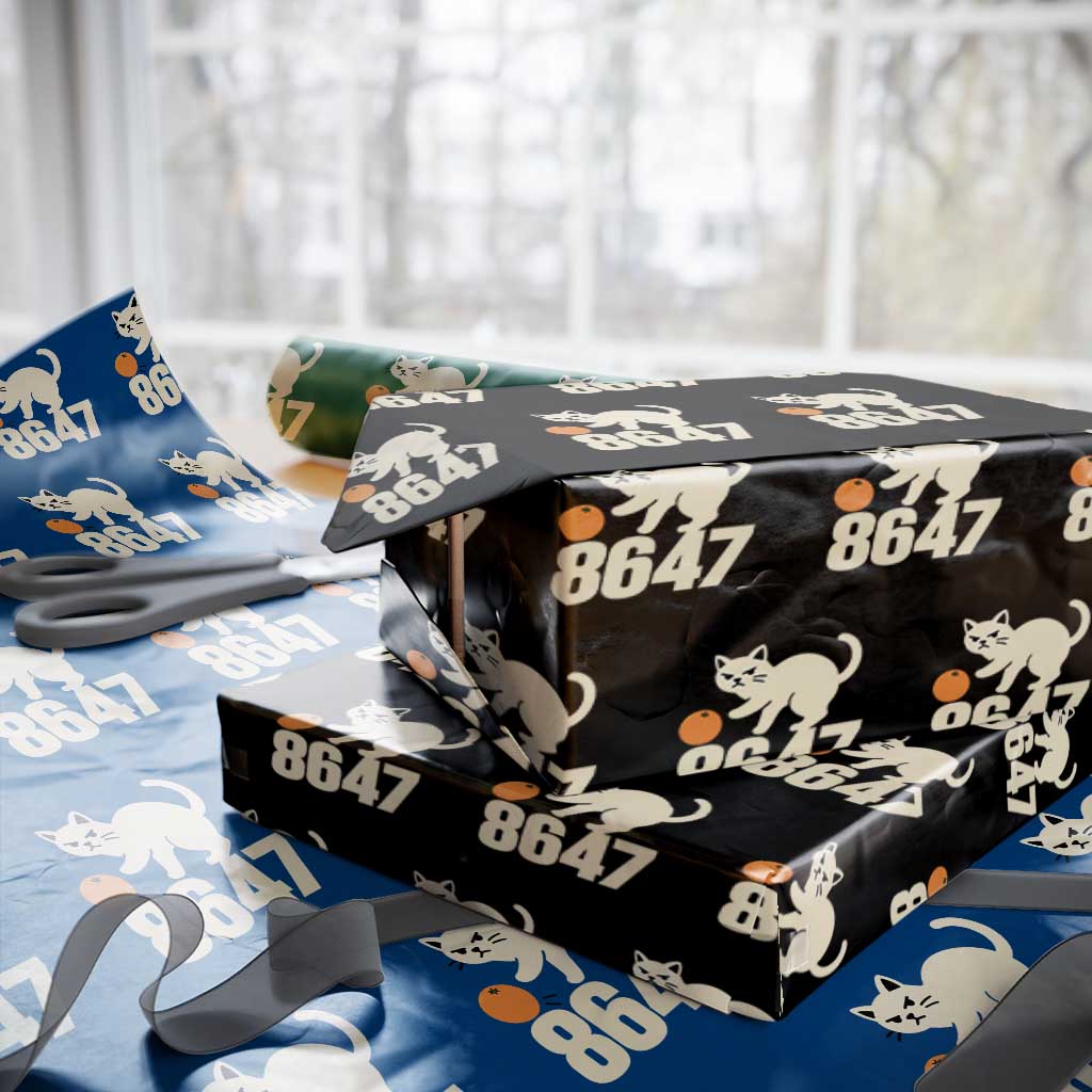 8647 FDT Wrapping Paper Roll Funny Cat Political Meme
