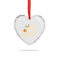 8647 FDT Heart Crystal Glass Ornament Funny Cat Political Meme