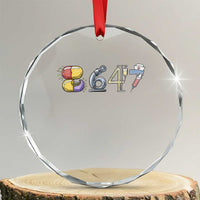 8647 Medical Professions Resist Graphic Crystal Glass Ornament Healthcare Worker Freedom
