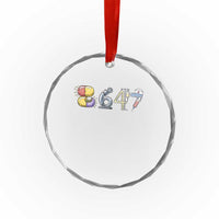 8647 Medical Professions Resist Graphic Crystal Glass Ornament Healthcare Worker Freedom