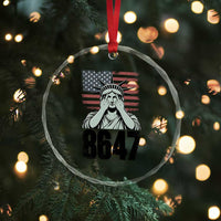 8647 Statue Of Liberty Crystal Glass Ornament Political Satire Protest Poster Graphic