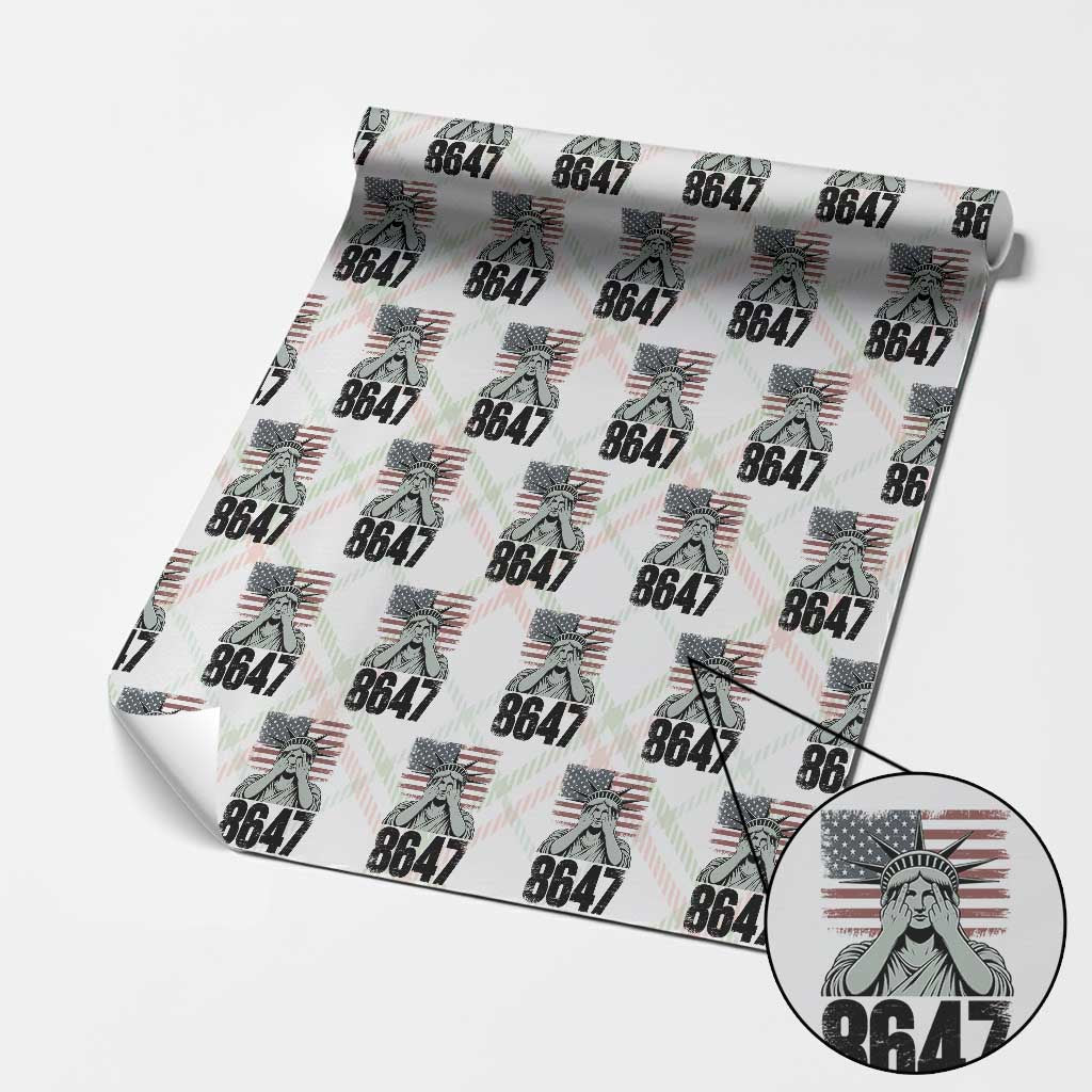 8647 Statue Of Liberty Wrapping Paper Roll Political Satire Protest Poster Graphic