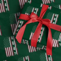 8647 Vintage US Flag Wrapping Paper Roll Political Expression Apparel For Democrats