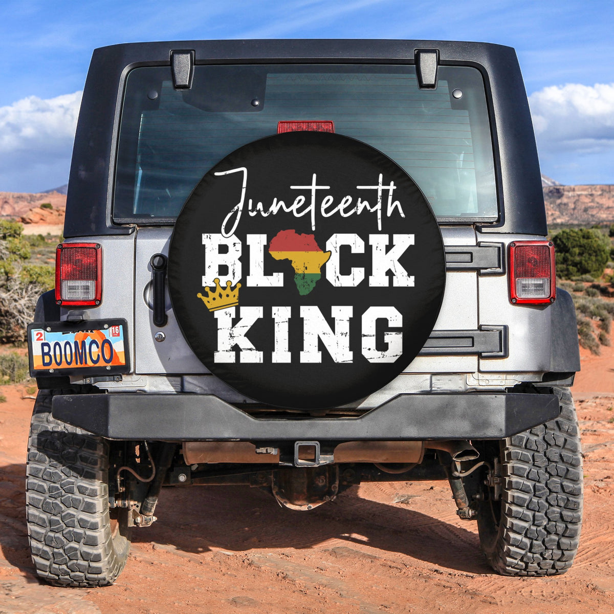 African Tire Covers - Juneteenth Spare Tire Cover Juneteenth Black King NO.89 LT8 - Wonder Print Shop
